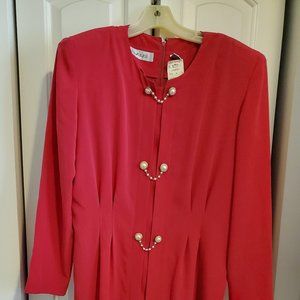 Chaus Women Dress, size 16, tangerine, new